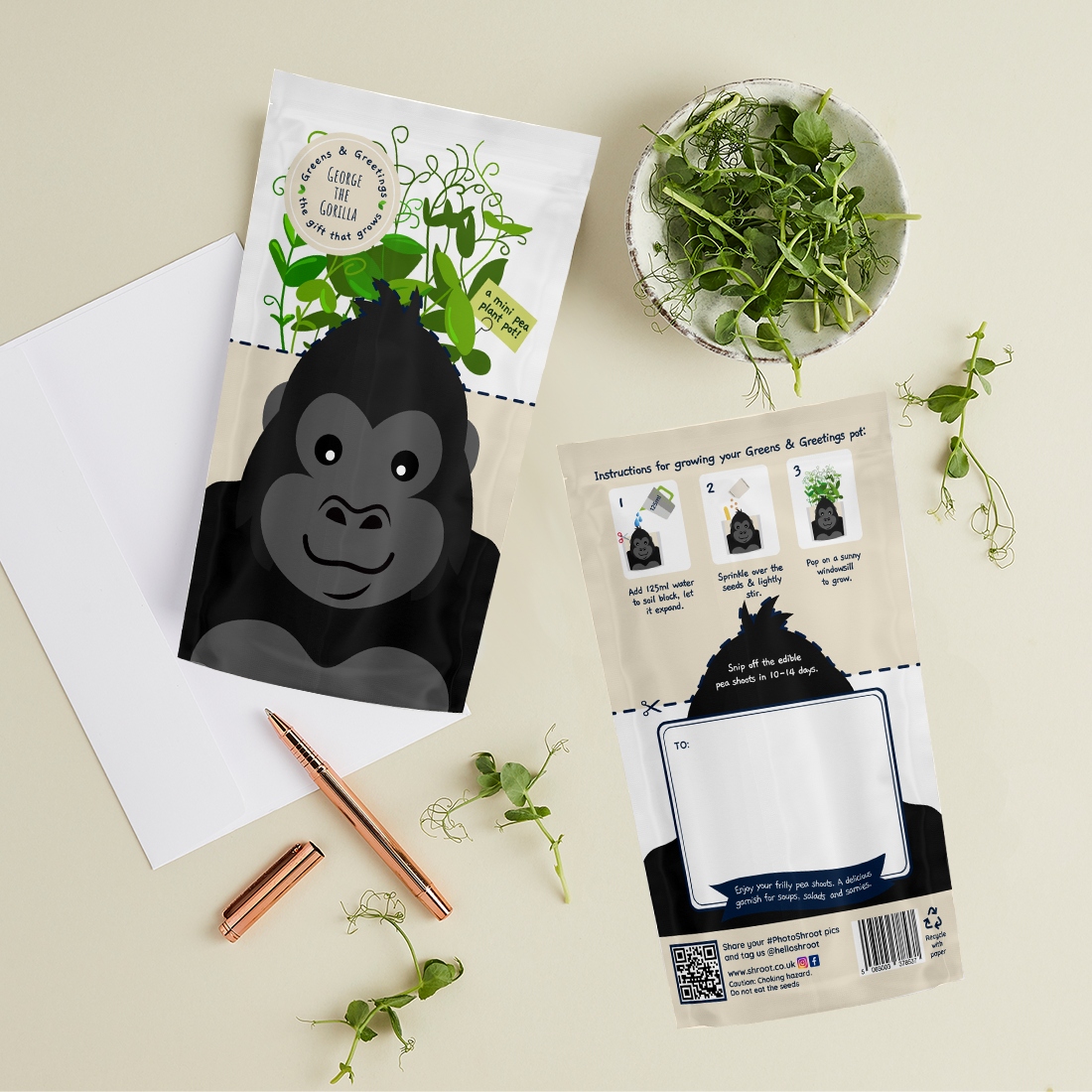 Greens & Greetings: 'George' Gorilla