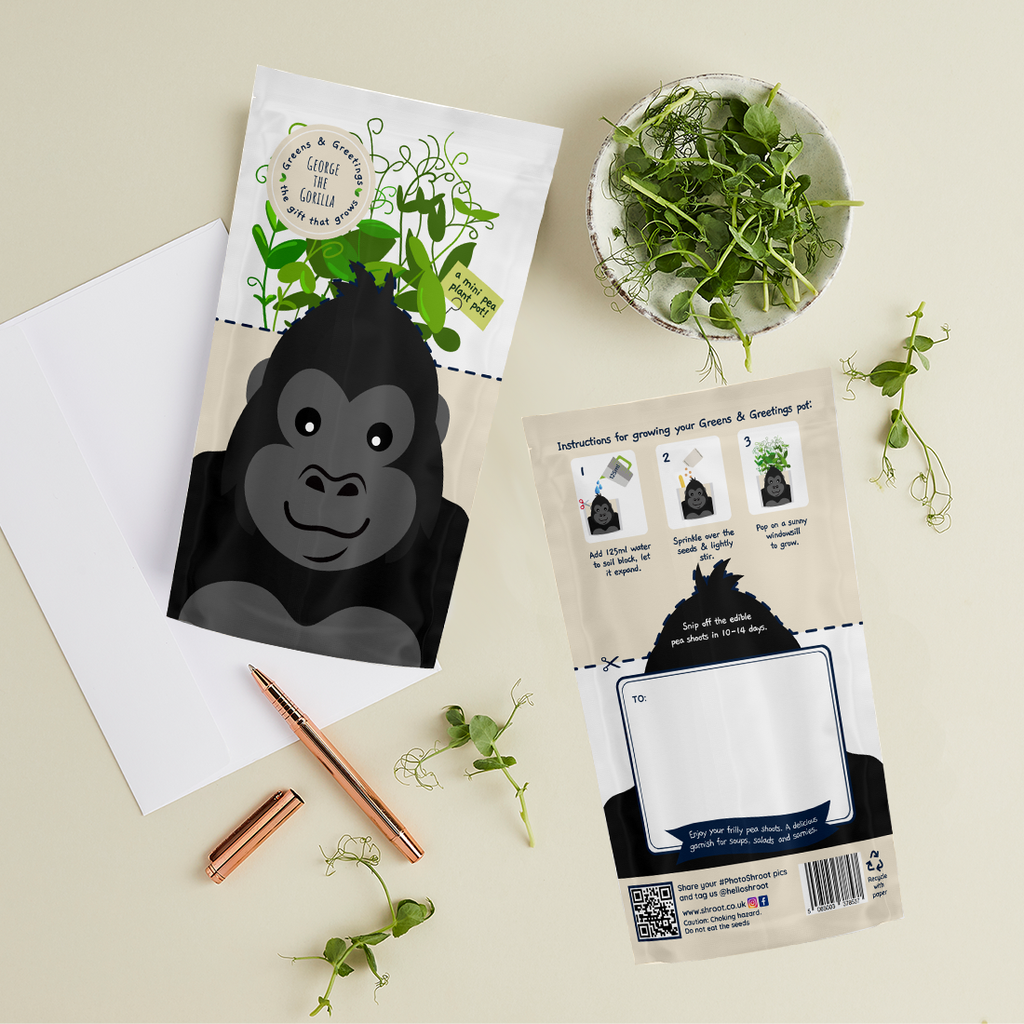 Shroot Greens & Greetings: 'George' Gorilla – Shroot