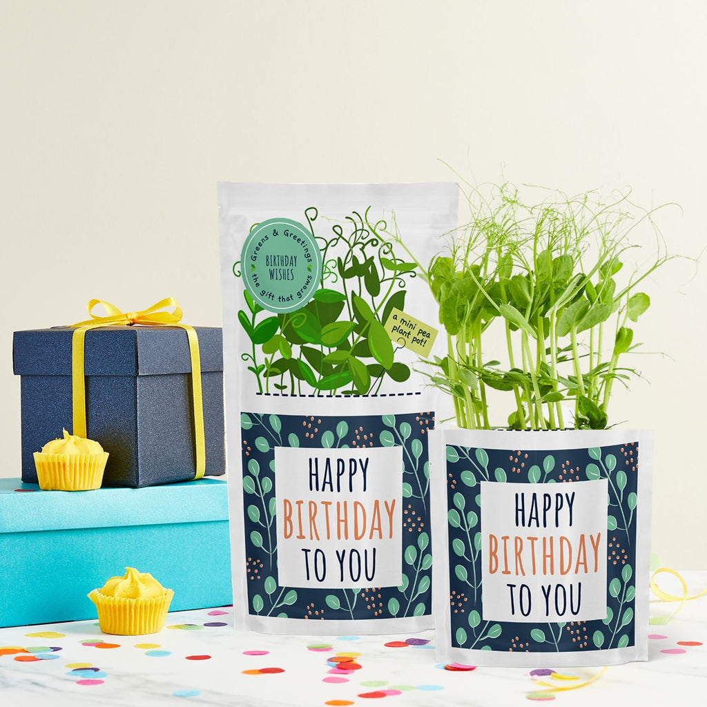 happy birthday greens and greetings shroot pea microgreen pouch.jpg