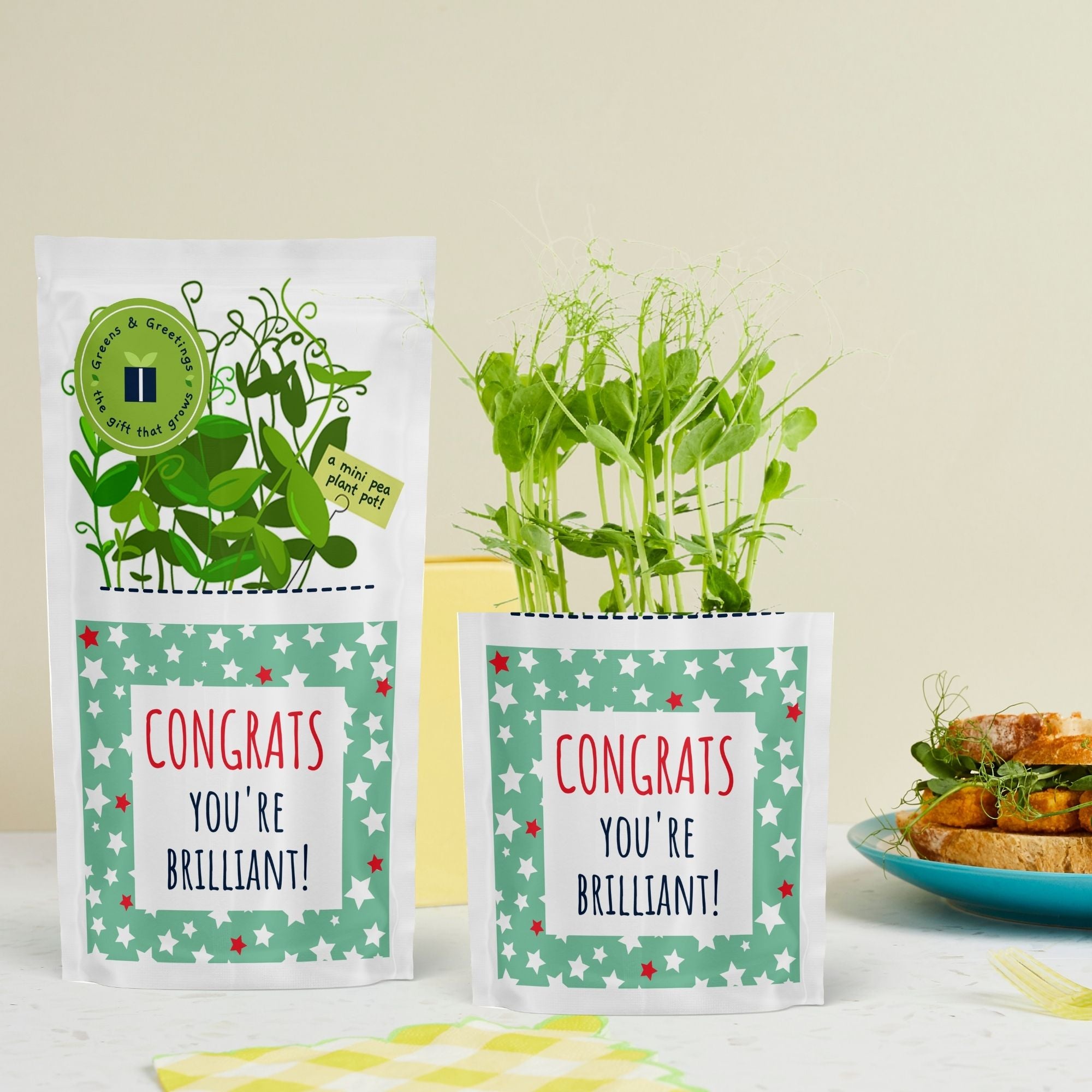 Greens & Greetings: Congrats - You're brilliant