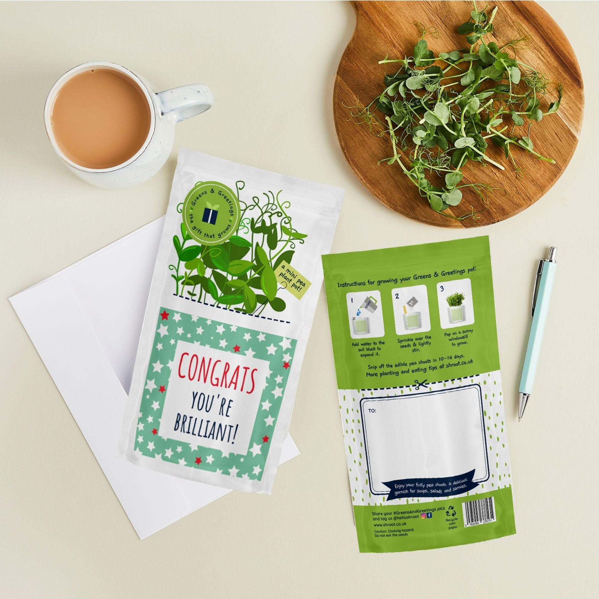 Greens & Greetings: Congrats - You're brilliant