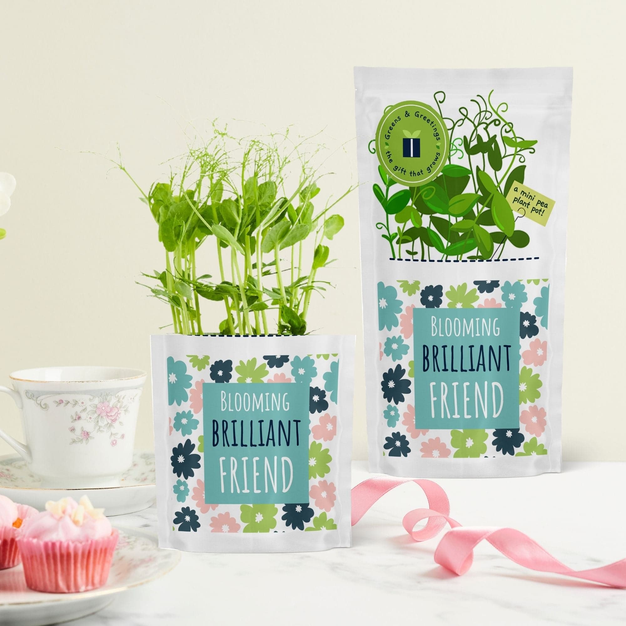 Greens & Greetings: Blooming Brilliant Friend